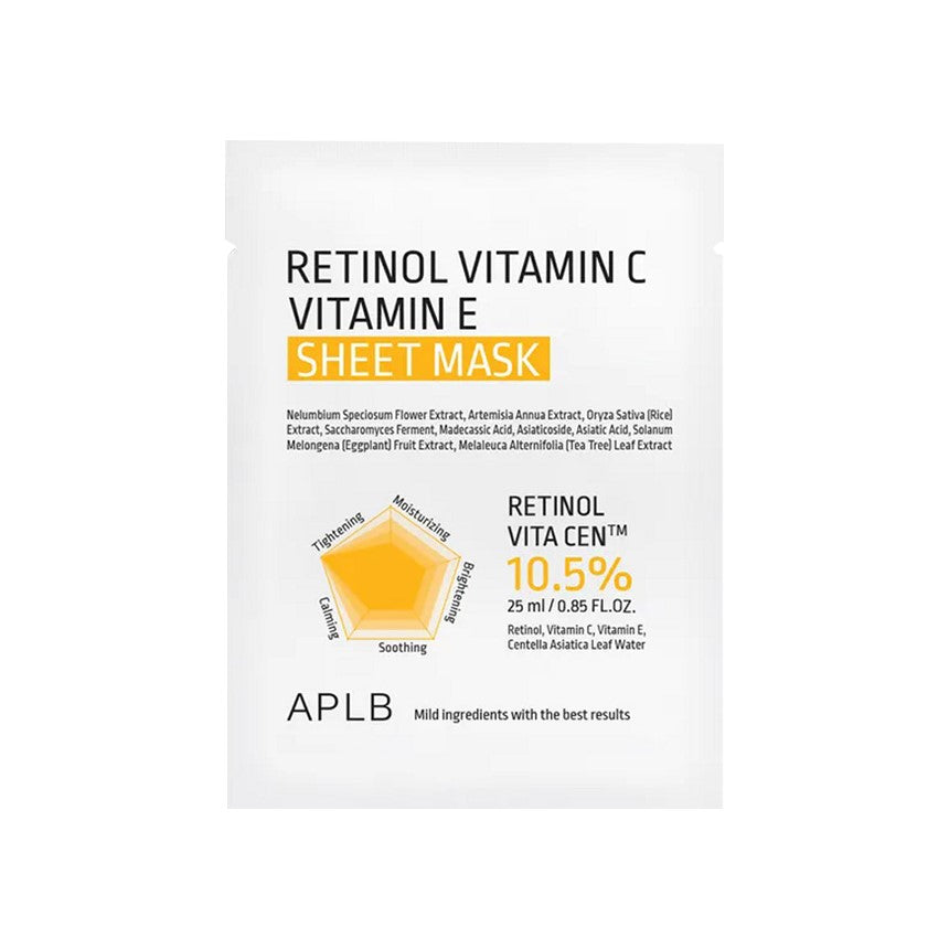[07] APLB - RETINOL VITAMIN C VITAMIN E SHEET MASK 1EA