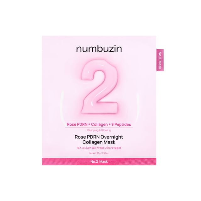 [07] NUMBUZIN - NO.2 ROSE PDRN OVERNIGHT COLLAGEN MASK 1EA