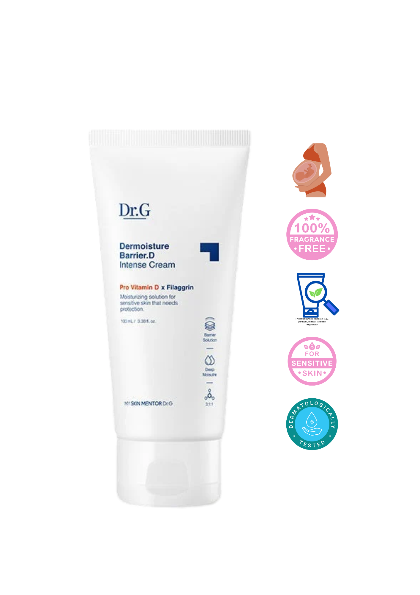 [09] DR.G DERMOISTURE BARRIER.D INTENSE CREAM FOR SENSITIVE SKIN OF ALL AGES 130ML