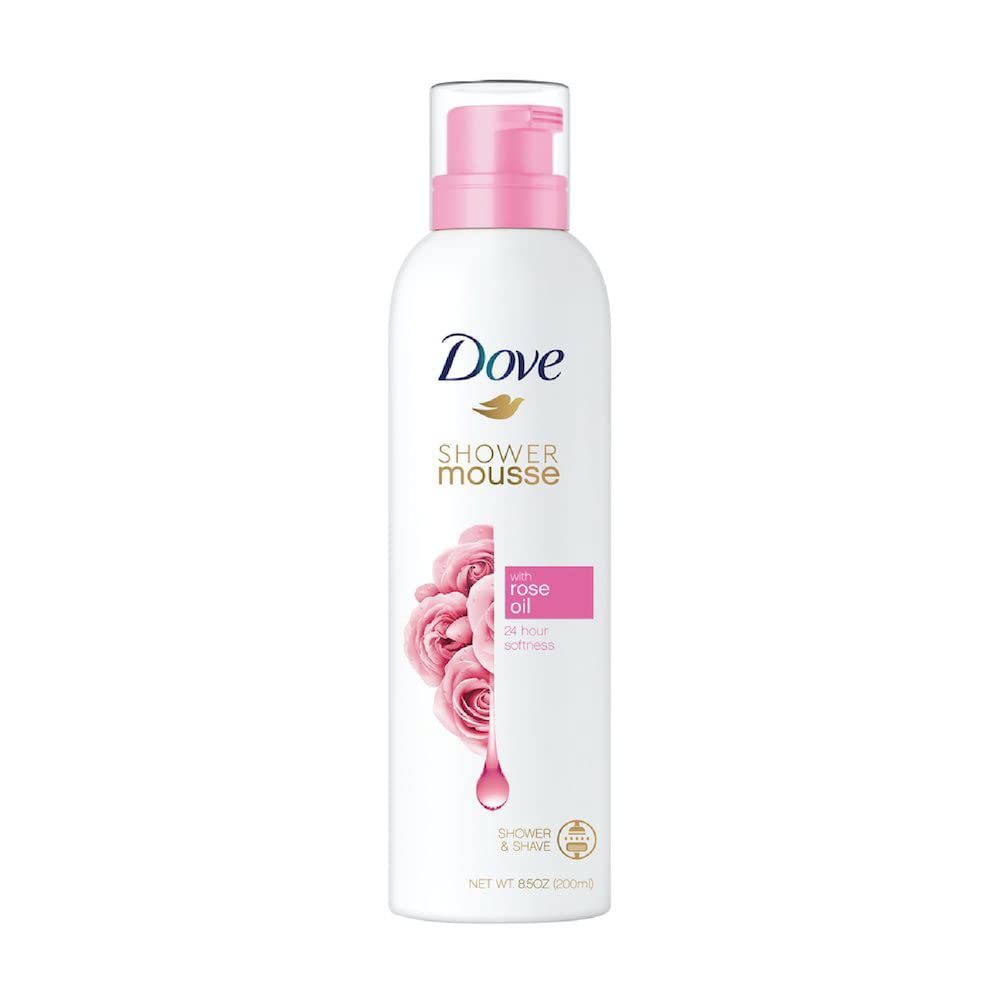 DOVE - SHOWER & SHAVE MOUSSE WITH ROSE OIL 200ML