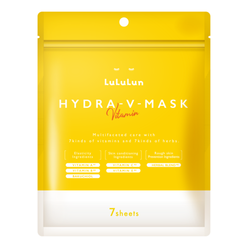 [07] LULULUN - HYDRA-V-MASK VITAMIN JAPANESE FACE MASK (7EA)
