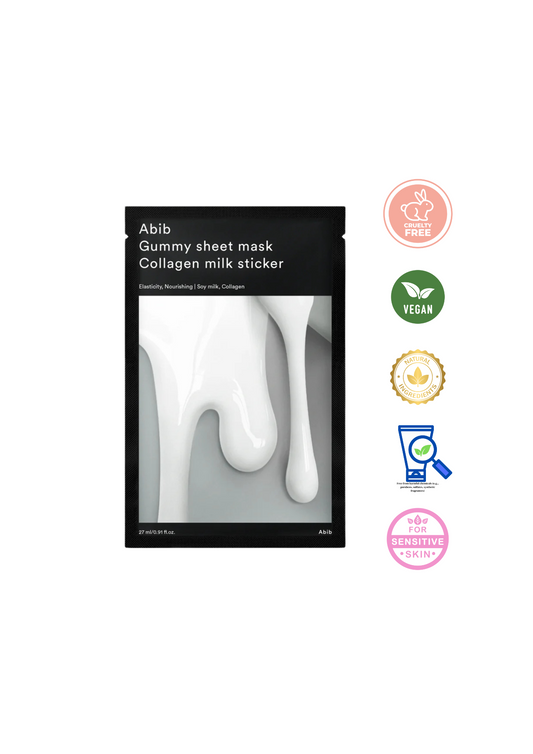 [07] ABIB - GUMMY SHEET MASK COLLAGEN MILK STICKER