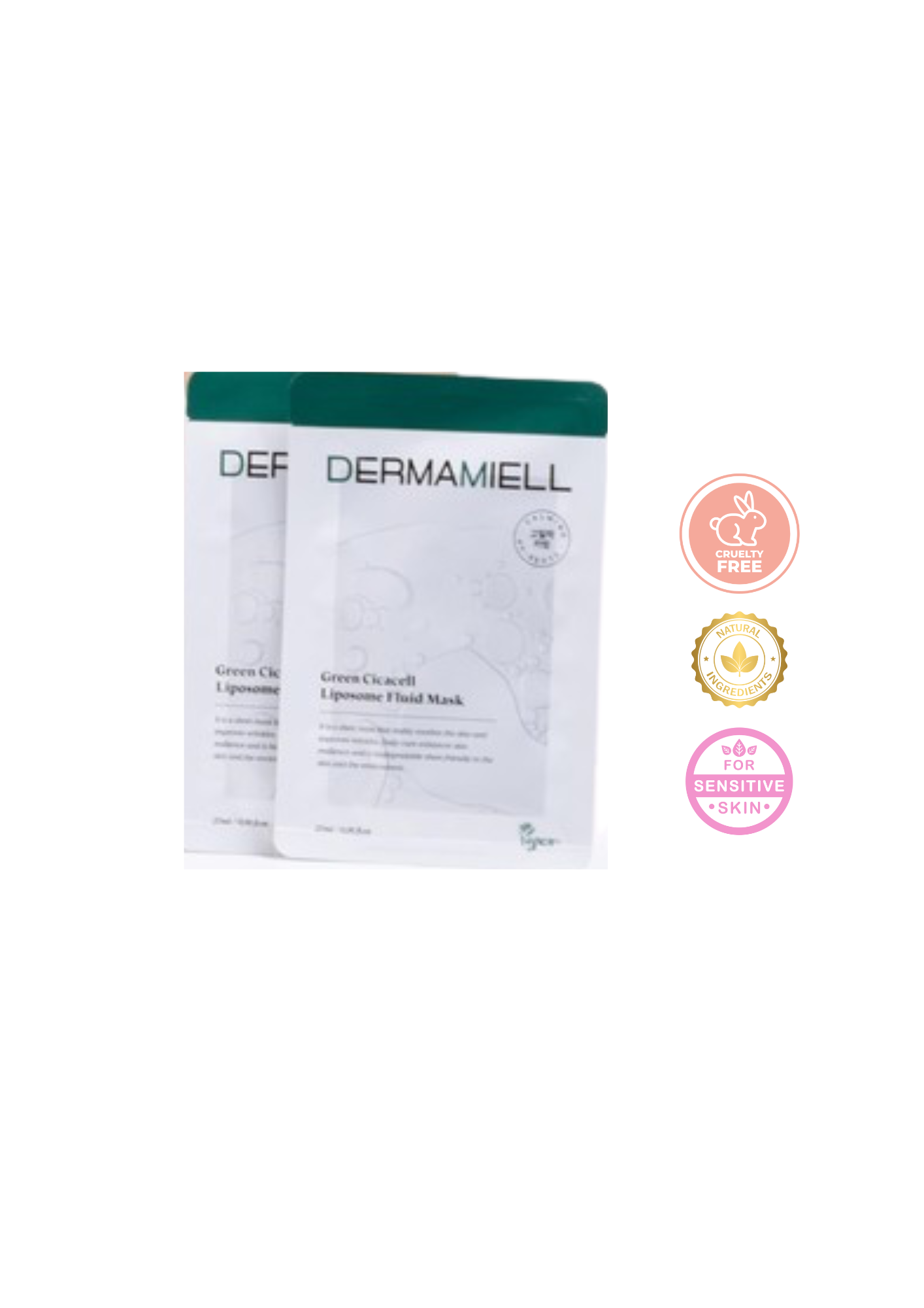 [07] DERMAMIELL - GREEN CICACELL LIPOSOME FLUID MASK (BOX OF 5 MASKS)