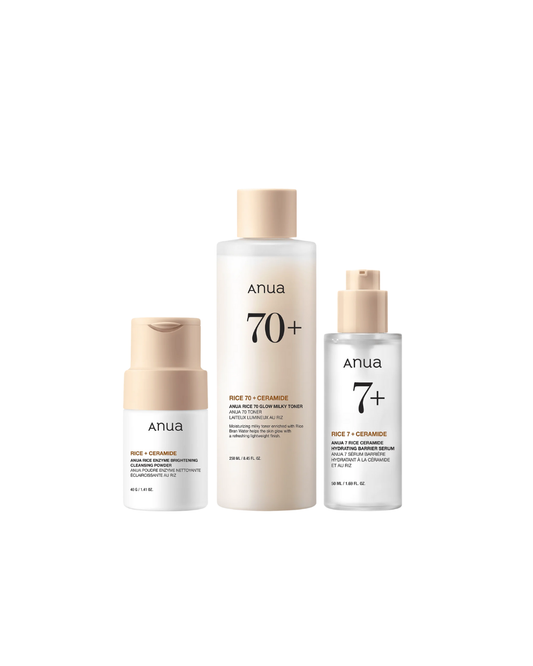 [12] ANUA - RICE GLOW TRIO (40G+250ML+50ML)