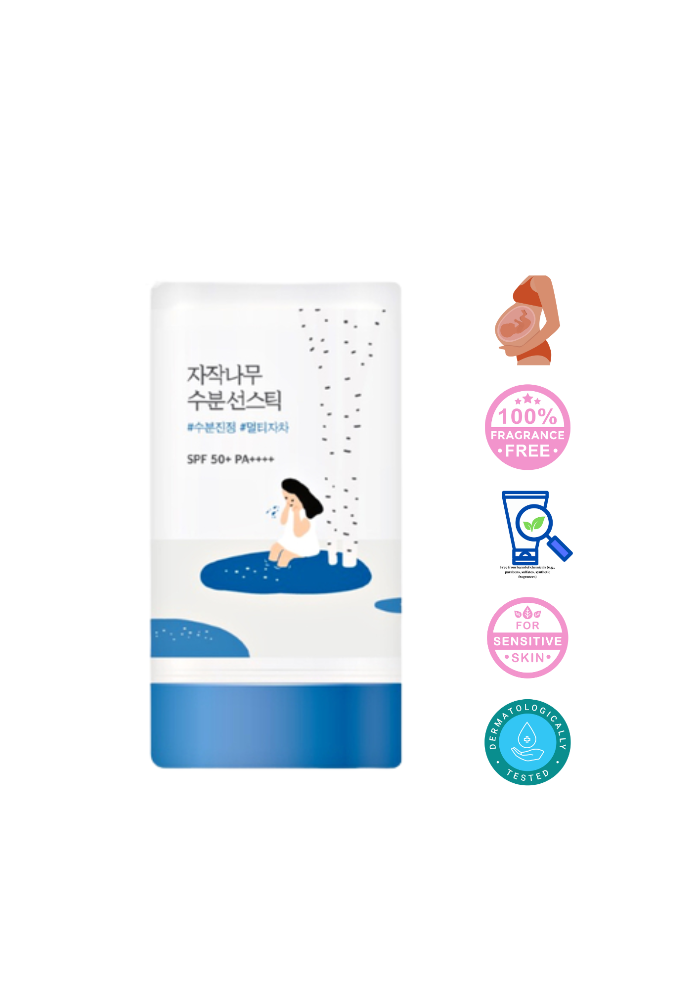 [10] ROUND LAB - BIRCH JUICE MOISTURIZING SUN STICK SPF50+ PA++++