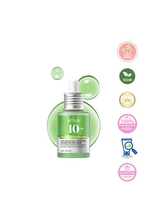 [06] ANUA - AZELAIC ACID 10 HYALURON REDNESS SOOTHING SERUM 30ML