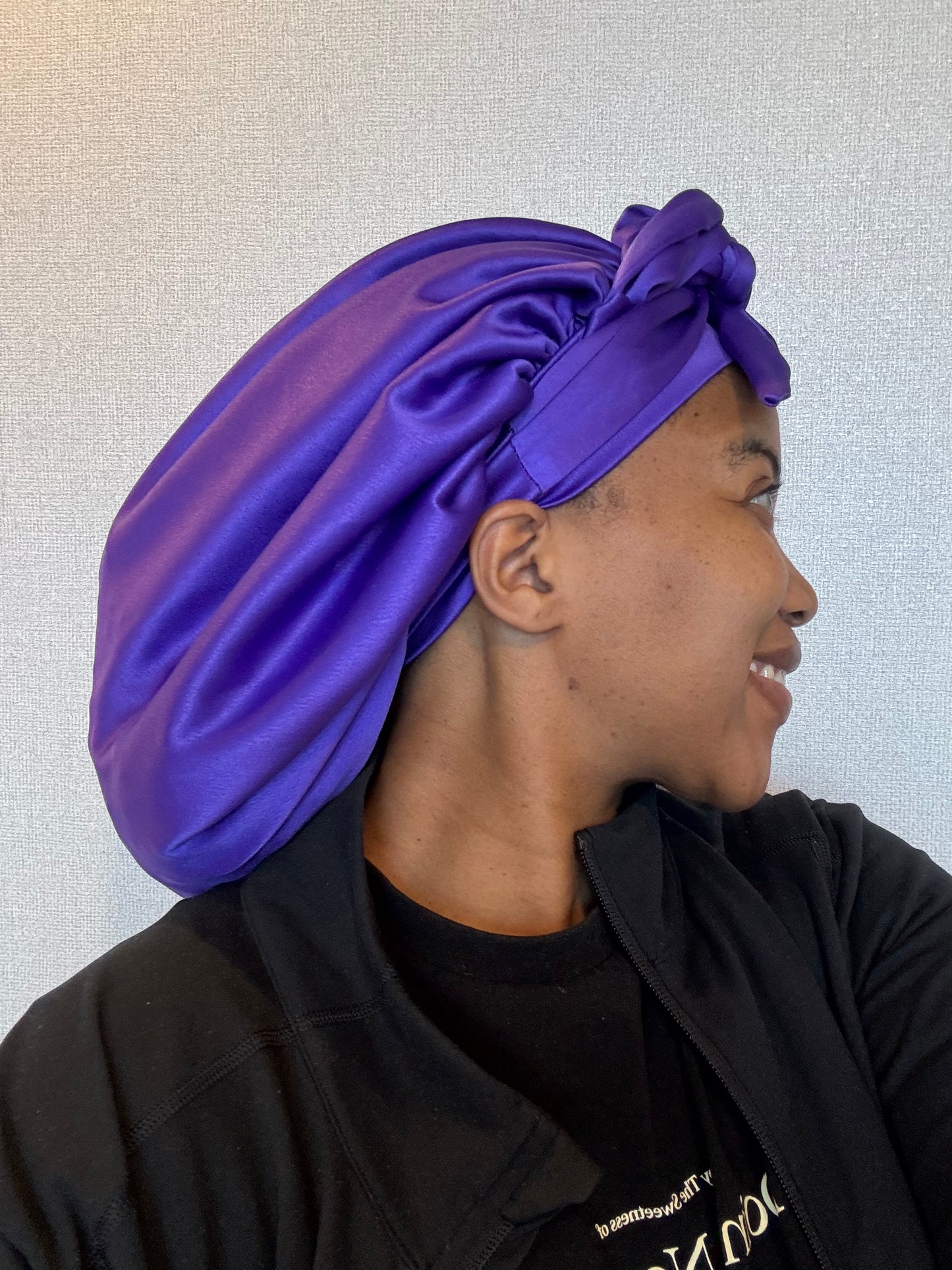 MULBERRY SILK BONNET FOR SHORT HAIR