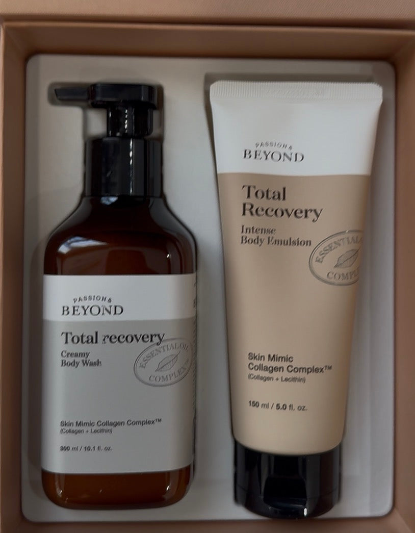 [12] PASSION & BEYOND - TOTAL RECOVERY CREAMY BODY WASH (300 ML) & INTENSE BODY EMULSION (150ML) SET