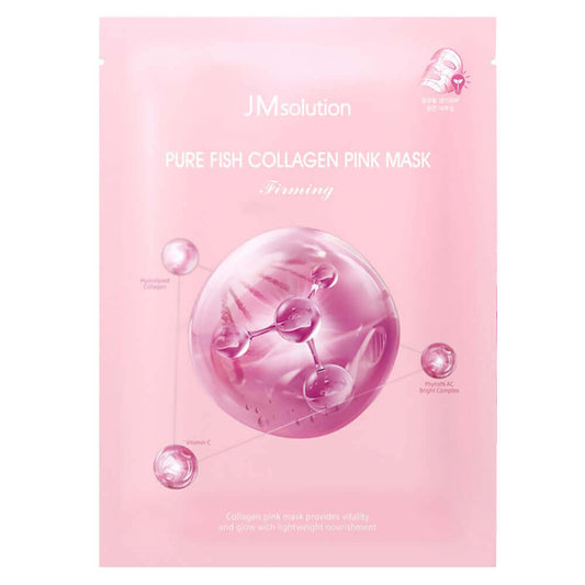 [07] JM SOLUTION - PURE FISH COLLAGEN PINK MASK