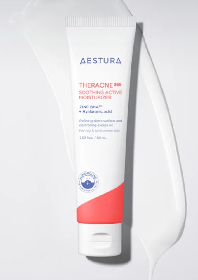 [09] AESTURA - THERACNE365 SOOTHING ACTIVE MOISTURIZER ZINC BHA + HYALURONIC ACID 60ML