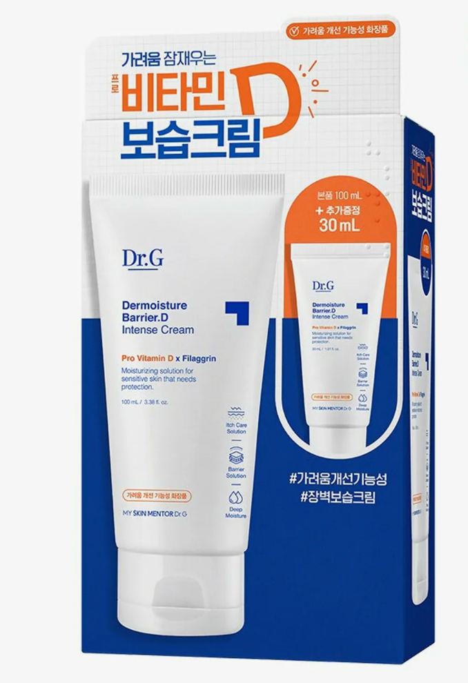 [09] DR.G DERMOISTURE BADDIER.D INTENSE CREAM FOR SENSITIVE SKIN OF ALL AGES 130ML