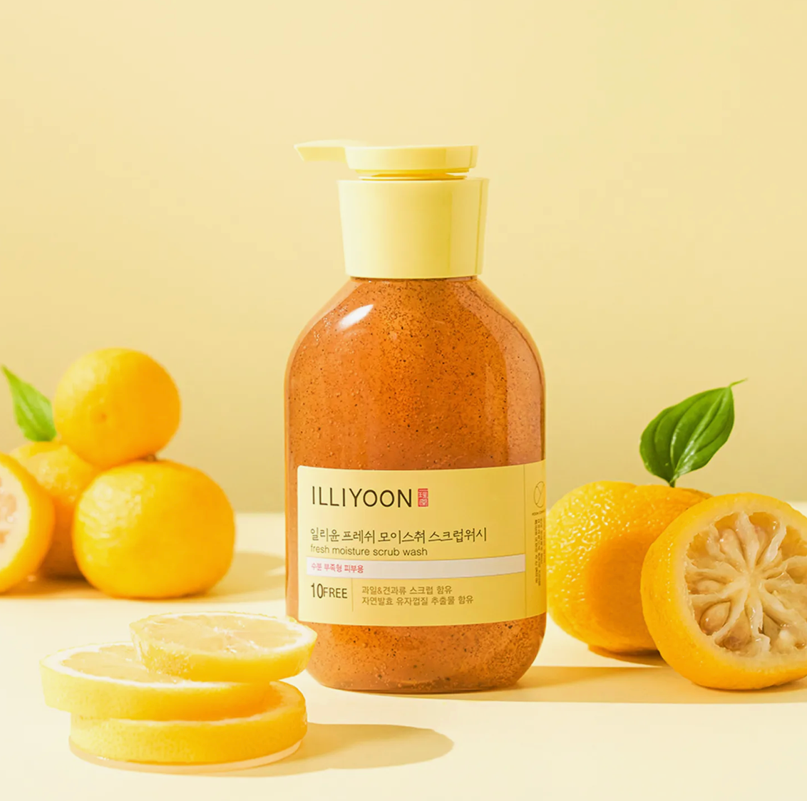[13] ILLIYOON - FRESH MOISTURE SCRUB WASH VITAMIN C & WALNUT SHELL POWDER 400ML