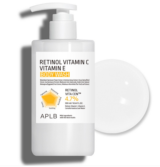 [13] APLB - RETINOL VITAMIN C VITAMIN E BODY WASH 300ML