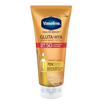 VASELINE - GLUTHA-HYA SERUM BURST LOTION SPF 50 LUMINOUS DEFENSE 330ML