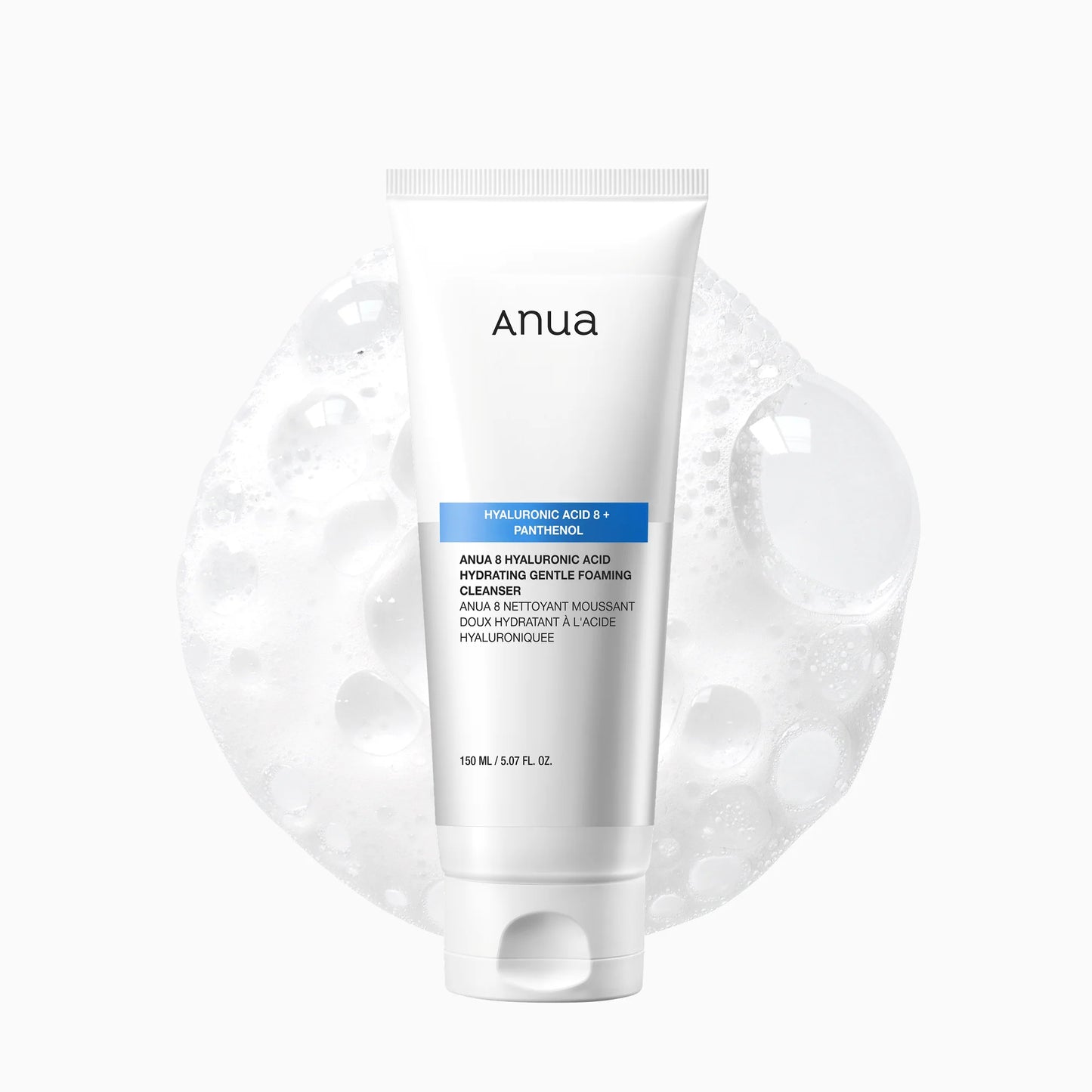 [02] ANUA – 8 Hyaluronic Acid Hydrating Gentle Foaming Cleanser (150ml)