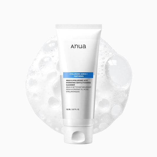 [02] ANUA – 8 Hyaluronic Acid Hydrating Gentle Foaming Cleanser (150ml)