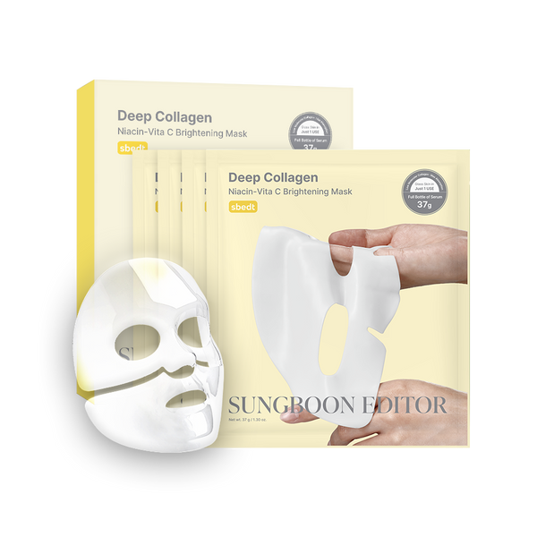 [07] SUNGBOON EDITOR - DEEP COLLAGEN NIACIN VITA C BRIGHTENING MASK (X1 MASK)