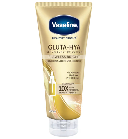 VASELINE - GLUTHA-HYA SERUM BURST UV LOTION FLAWLESS BRIGHT 330ML