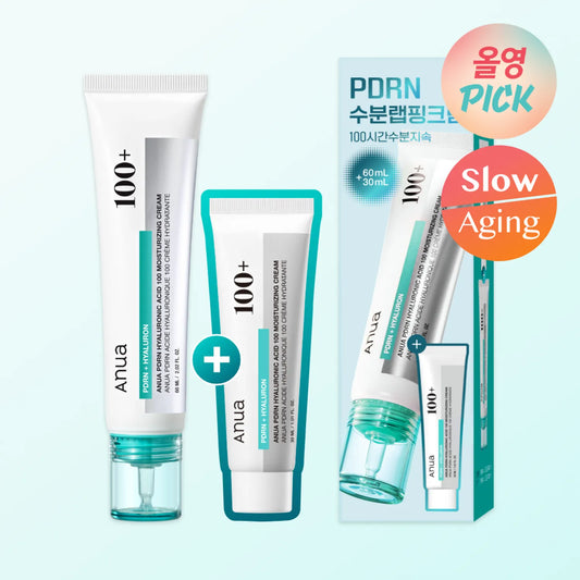 [09] ANUA - PDRN + HYALURONIC ACID 100 MOISTURISING CREAM (60ML+30ML)