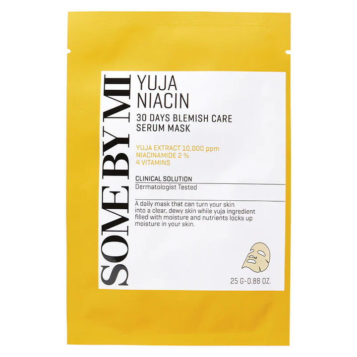 [07] SOME BY MI - YUJA NIACIN 30 DAYS BLEMISH CARE SERUM MASK
